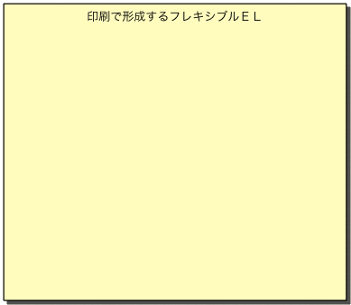 印刷で形成するフレキシブルＥＬ

