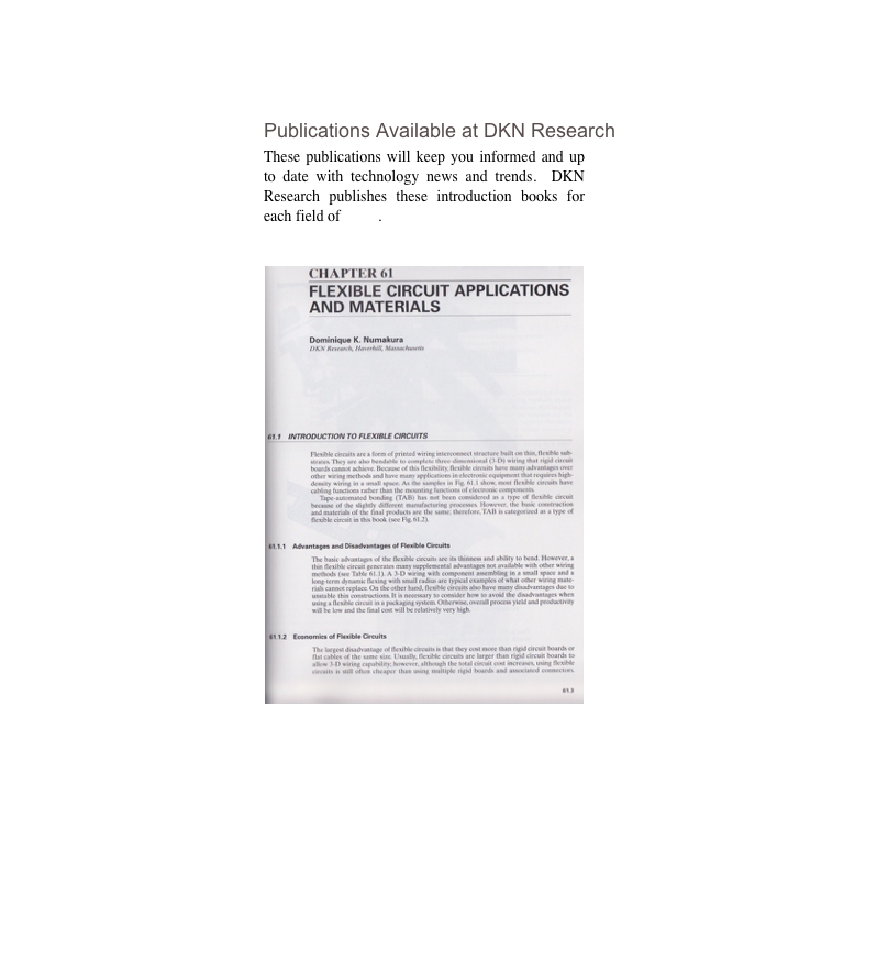Publications Available at DKN Research
These publications will keep you informed and up to date with technology news and trends.  DKN Research publishes these introduction books for each field of study. 


￼




